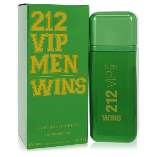 212 Vip Wins by Carolina HerreraEau De Parfum Spray (Limited Edition) 3.4 oz 3.4 oz / 100 ml / Alcohol, Amber, Woody, Aldehyde, Oils Men