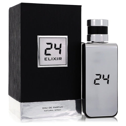 24 Platinum Elixir by ScentStoryEau De Parfum Spray 3.4 oz 3.4 oz / 100 ml / Alcohol, Amber, Woody, Aldehyde, Oils Men
