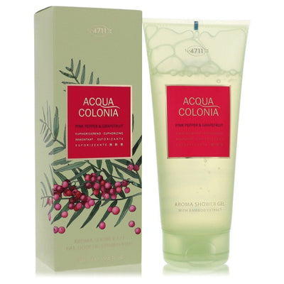 4711 Acqua Colonia Pink Pepper & Grapefruit Shower Gel 6.8 oz for Refreshing Cleanliness