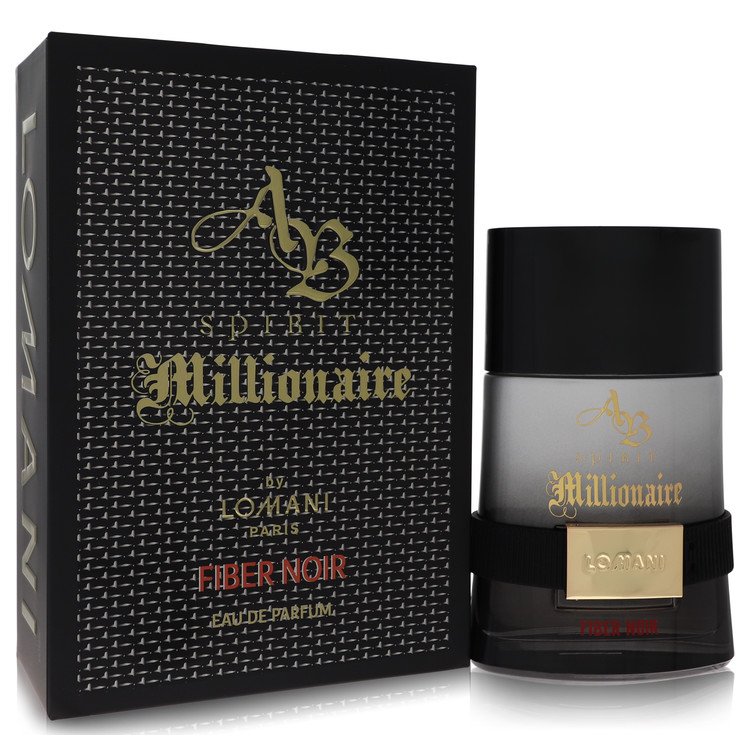 Ab Spirit Millionaire Fiber Noir by Lomani - Eau De Parfum Spray 3.3 oz