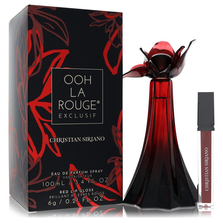 Christian Siriano Ooh la Rouge Exclusif by Christian Siriano - Eau De Parfum Spray + 0.21 oz Red Lip Gloss 3.4 oz