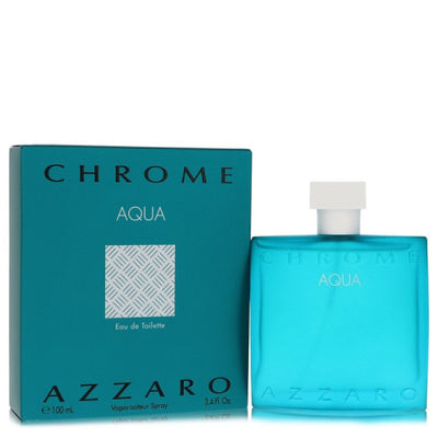Chrome Aqua by Azzaro Eau De Toilette Spray 3.4 oz for Refreshing Summer Energy