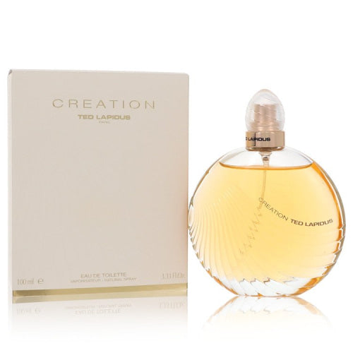 Creation by Ted LapidusEau De Toilette Spray 3.4 oz 3.4 oz / 100 ml / Alcohol, Amber, Woody, Aldehyde, Oils Women