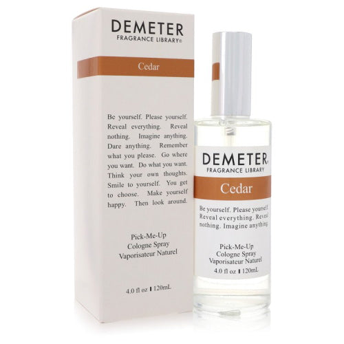 Demeter Cedar by DemeterCologne Spray 4 oz 4 oz / 120 ml / Alcohol, Amber, Woody, Aldehyde, Oils Women