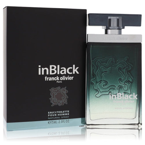 Franck Olivier In Black by Franck OlivierEau De Toilette Spray 2.5 oz 2.5 oz / 75 ml / Alcohol, Amber, Woody, Aldehyde, Oils Men