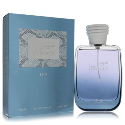 Hawas Ice by Rasasi Eau De Parfum Spray 3.3 oz for Refreshing Daily Fragrance