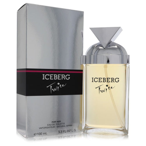 Iceberg Twice by IcebergEau De Toilette Spray 3.4 oz 3.4 oz / 100 ml / Alcohol, Amber, Woody, Aldehyde, Oils Women