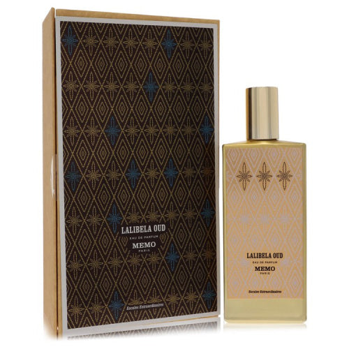 Lalibela Oud by MemoEau De Parfum Spray (Unisex) 2.5 oz 2.5 oz / 75 ml / Alcohol, Amber, Woody, Aldehyde, Oils Unisex