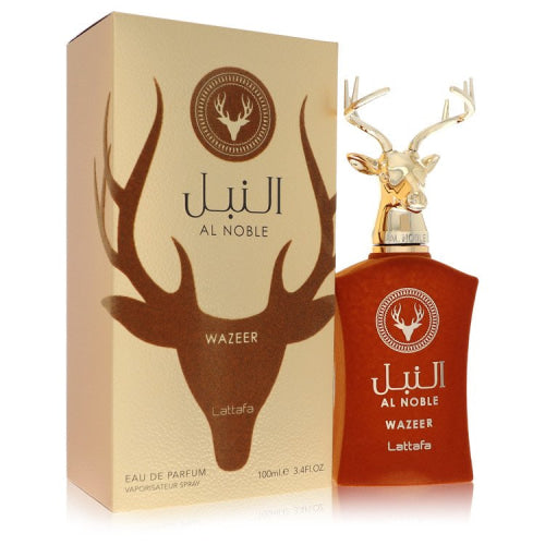 Lattafa Al Noble Wazeer by LattafaEau De Parfum Spray (Unisex) 3.4 oz 3.4 oz / 100 ml / Alcohol, Amber, Woody, Aldehyde, Oils Unisex