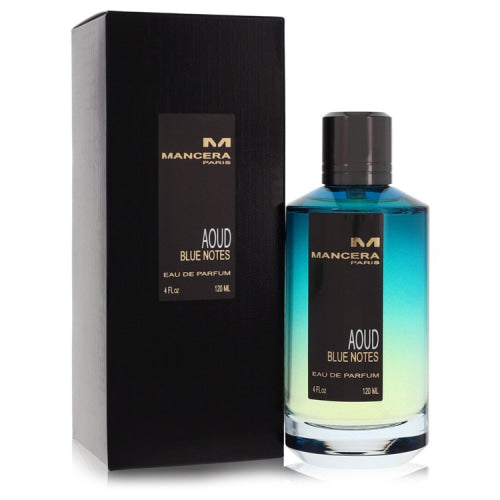 Mancera Aoud Blue Notes by ManceraEau De Parfum Spray (Unisex) 4 oz 4 oz / 120 ml / Alcohol, Amber, Woody, Aldehyde, Oils Unisex