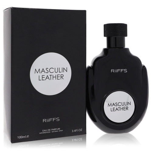Masculin Leather by RiiffsEau De Parfum Spray 3.4 oz 3.4 oz / 100 ml / Alcohol, Amber, Woody, Aldehyde, Oils Men