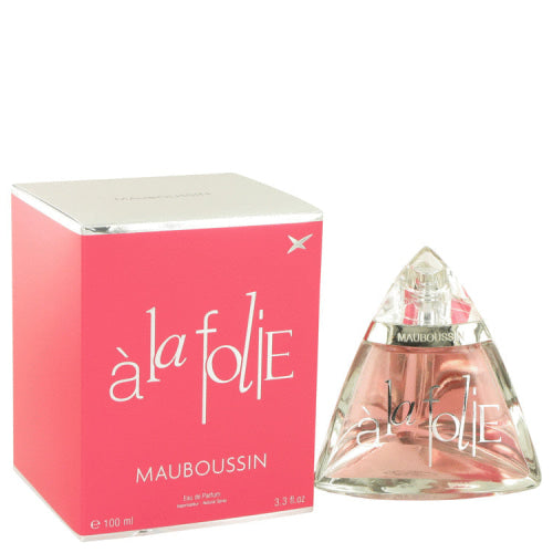 Mauboussin A La Folie by MauboussinEau De Parfum Spray 3.3 oz 3.3 oz / 100 ml / Alcohol, Amber, Woody, Aldehyde, Oils Women