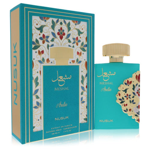 Nusuk Meshal Arctic by NusukExtrait De Parfum Spray (Unisex) 3.4 oz 3.4 oz / 100 ml / Alcohol, Amber, Woody, Aldehyde, Oils Unisex