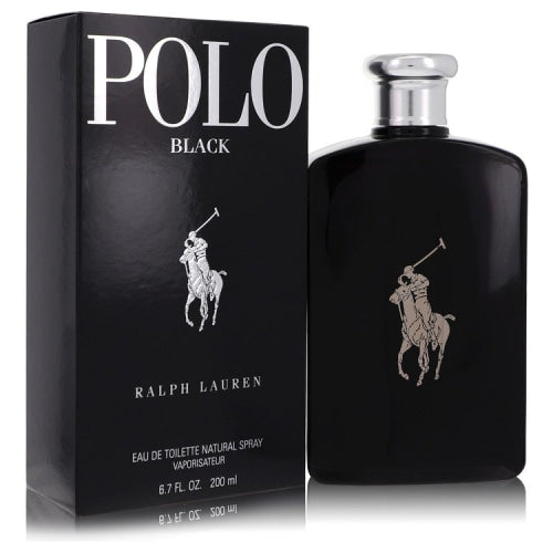 Polo Black by Ralph LaurenEau De Toilette Spray 6.7 oz 6.7 oz / 200 ml / Alcohol, Amber, Woody, Aldehyde, Oils Men