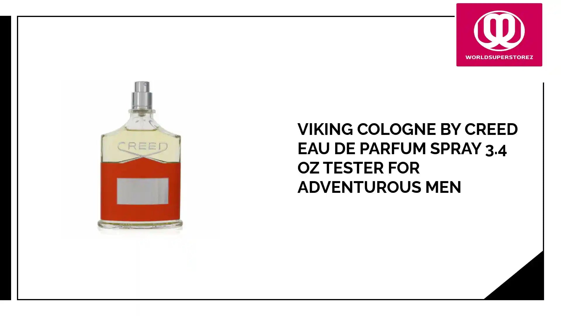 Viking Cologne by Creed Eau De Parfum Spray 3.4 oz Tester for Adventurous Men by@Outfy