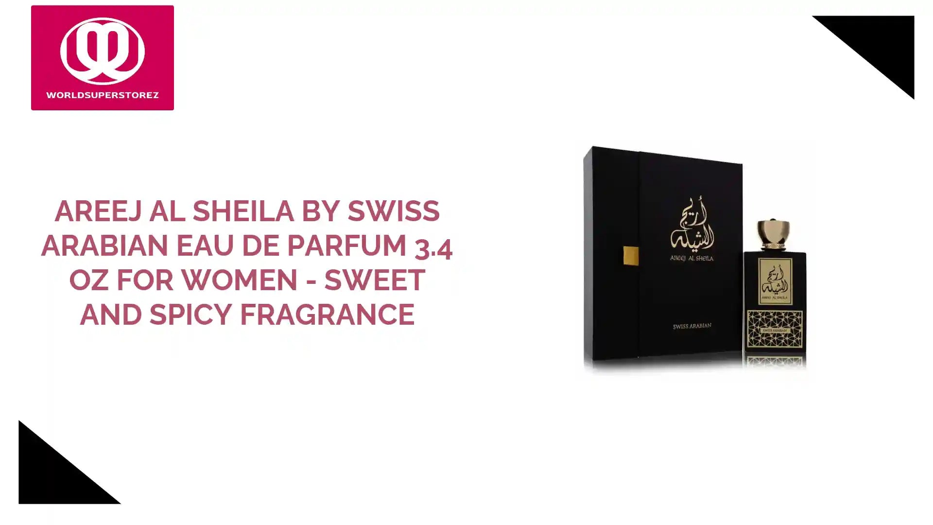 Areej Al Sheila by Swiss Arabian Eau De Parfum 3.4 oz for Women - Sweet and Spicy Fragrance by@Outfy
