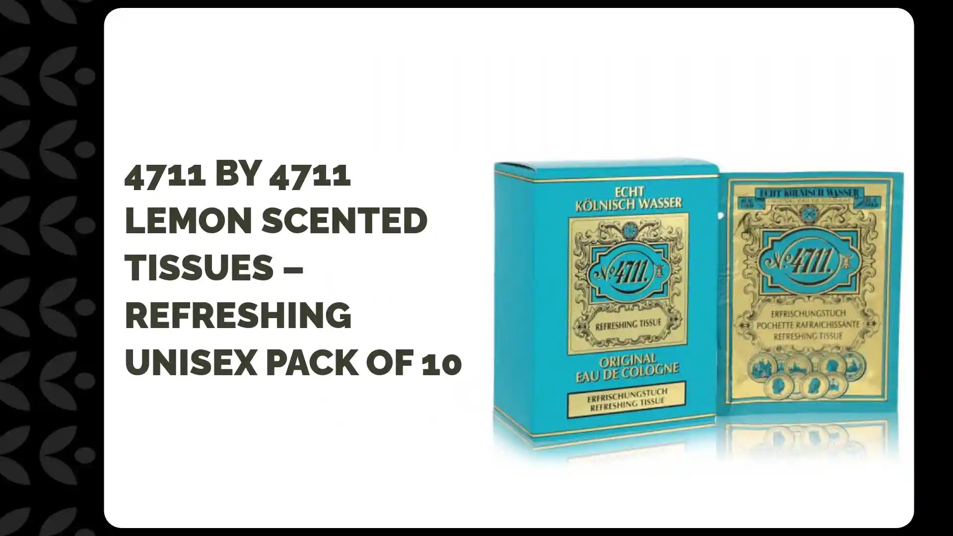 4711 by 4711 Lemon Scented Tissues – Refreshing Unisex Pack of 10 by@Outfy
