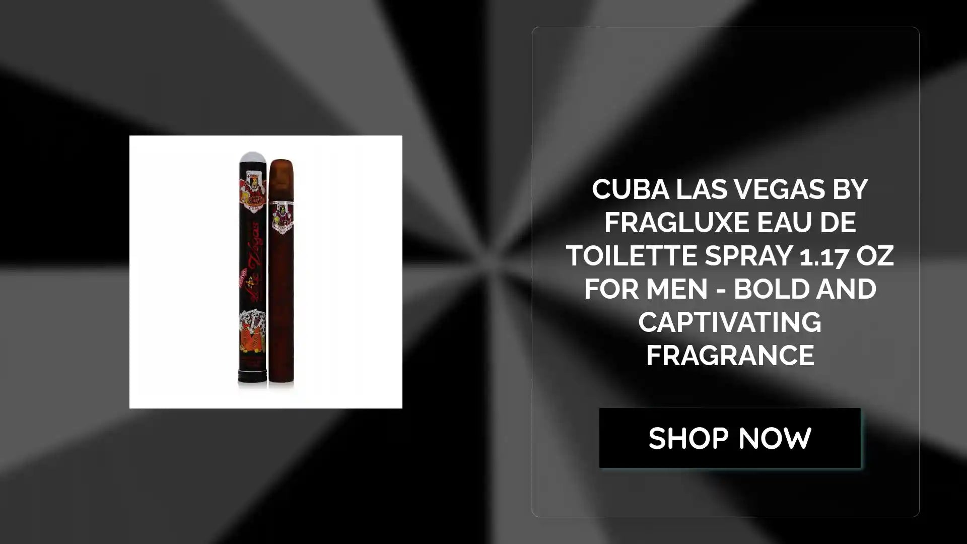 Cuba Las Vegas by Fragluxe Eau De Toilette Spray 1.17 oz for Men - Bold and Captivating Fragrance by@Outfy