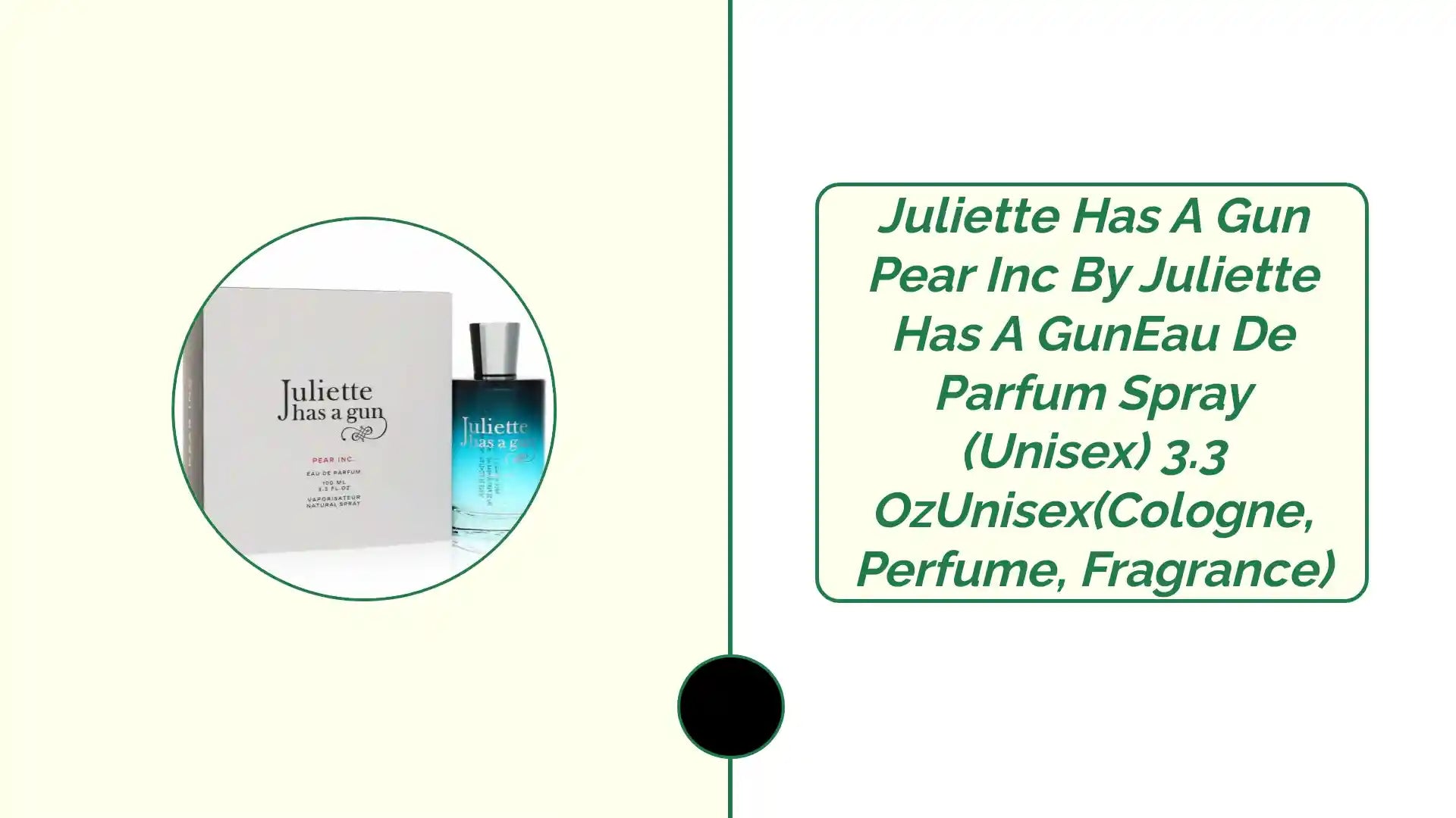 Juliette Has A Gun Pear Inc by Juliette Has A GunEau De Parfum Spray (Unisex) 3.3 ozUnisex(cologne, perfume, fragrance) by@Outfy