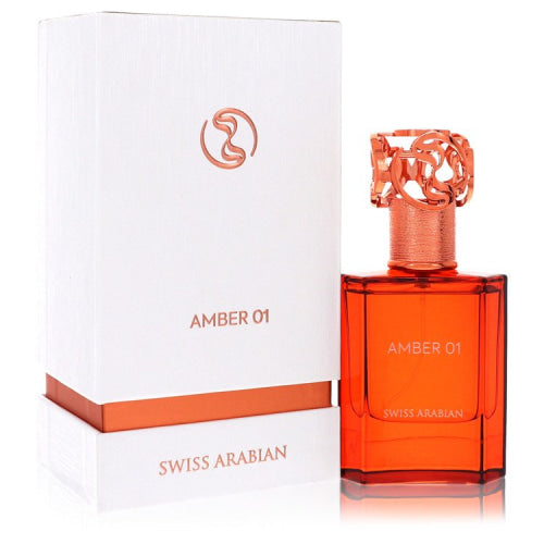 Swiss Arabian Amber 01 by Swiss ArabianEau De Parfum Spray (Unisex) 1.7 oz 1.7 oz / 50 ml / Alcohol, Amber, Woody, Aldehyde, Oils Unisex