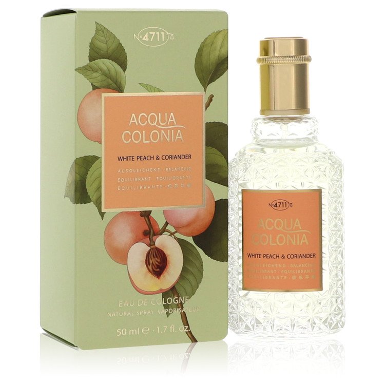 4711 Acqua Colonia White Peach & Coriander by 4711Eau De Cologne Spray (Unisex) 1.7 oz