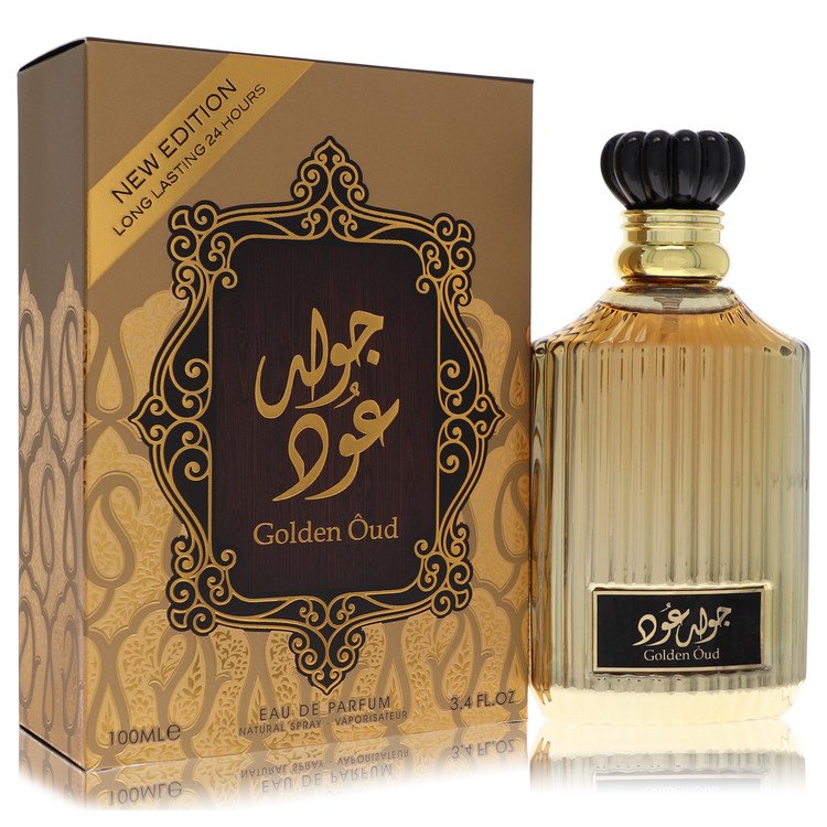 Lattafa Asdaaf Golden Oud by Lattafa - Eau De Parfum Spray (Unisex New Packaging Unboxed) 3.4 oz