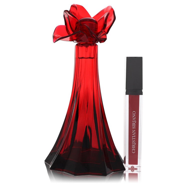 Christian Siriano Ooh La Rouge by Christian Siriano - Eau De Parfum Spray + 0.21 Oz Red Lip Gloss (Unboxed) 3.4 oz