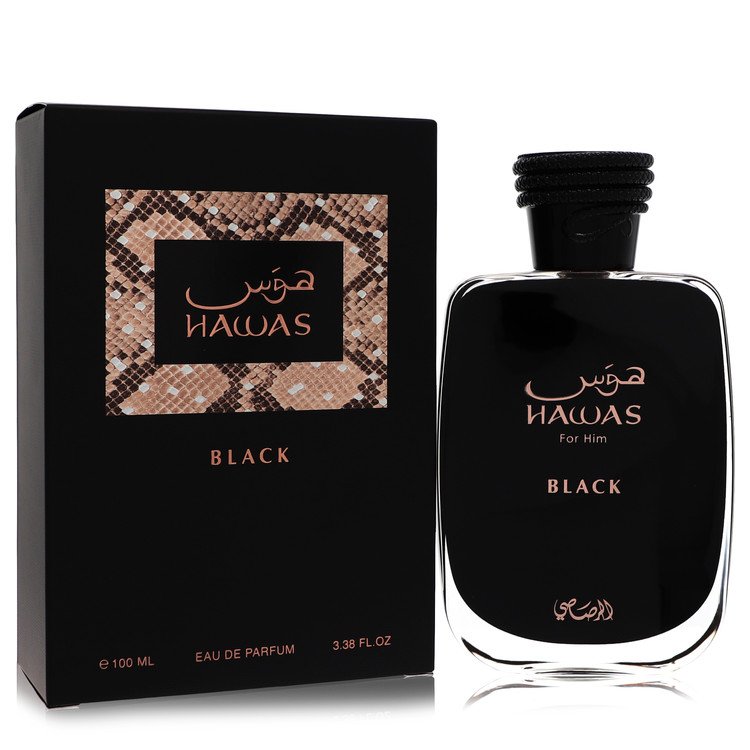 Hawas Black by RasasiEau De Parfum Spray 3.3 oz