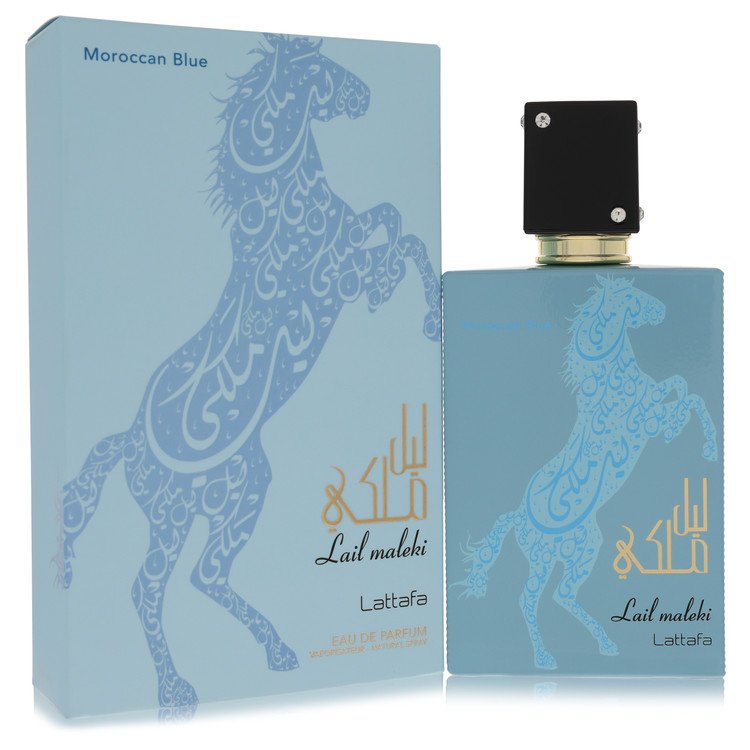 Lattafa Lail Maleki Morrocan Blue by Lattafa - Eau De Parfum Spray (Unisex) 3.4 oz