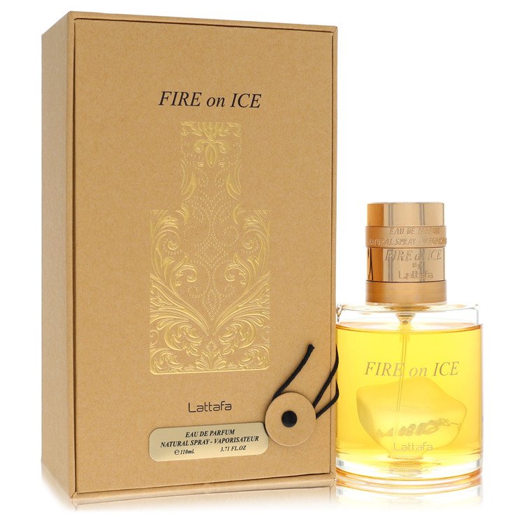 Lattafa Fire on Ice by Lattafa - Eau De Parfum Spray (Unisex) 3.7 oz
