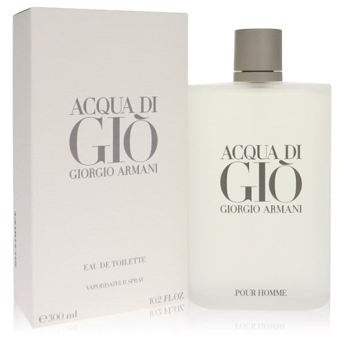 Acqua Di Gio by Giorgio ArmaniEau De Toilette Spray 10.2 oz 10.2 oz / 302 ml / Alcohol, Amber, Woody, Aldehyde, Oils Men