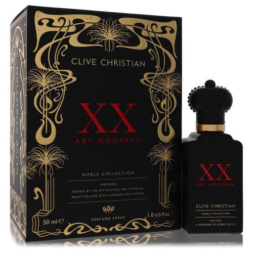 Clive Christian XX Art Nouveau Papyrus by Clive ChristianEau De Parfum Spray 1.6 oz 1.6 oz / 50 ml / Alcohol, Amber, Woody, Aldehyde, Oils