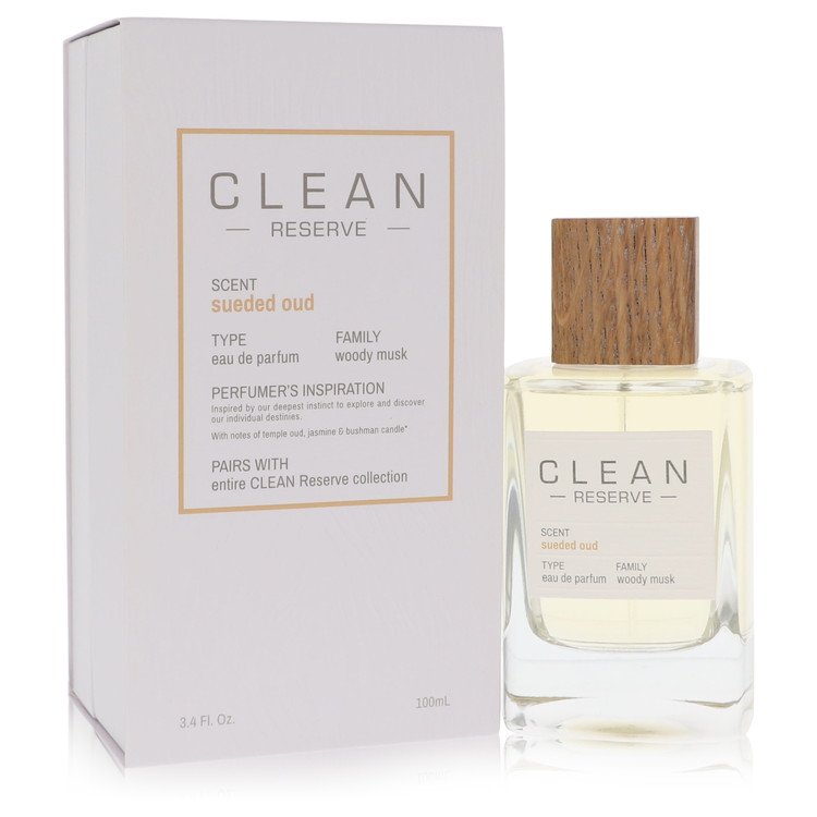 Clean Sueded Oud by Clean - Eau De Parfum Spray 3.4 oz