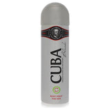 CUBA Black by Fragluxe Body Spray 6.6 oz for Men - Bold, Captivating Fragrance Experience