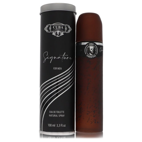 Cuba Signature by CubaEau De Toilette Spray 3.3 oz 3.3 oz / 100 ml / Alcohol, Amber, Woody, Aldehyde, Oils Men