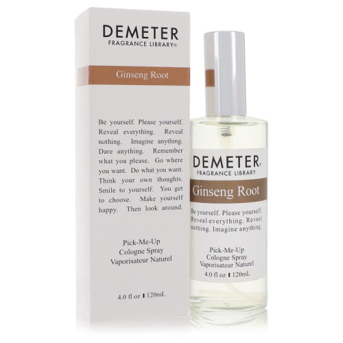 Demeter Ginseng Root by DemeterCologne Spray 4 oz 4 oz / 120 ml / Alcohol, Amber, Woody, Aldehyde, Oils Women