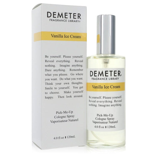 Demeter Vanilla Ice Cream by DemeterCologne Spray 4 oz 4 oz / 120 ml / Alcohol, Amber, Woody, Aldehyde, Oils Women