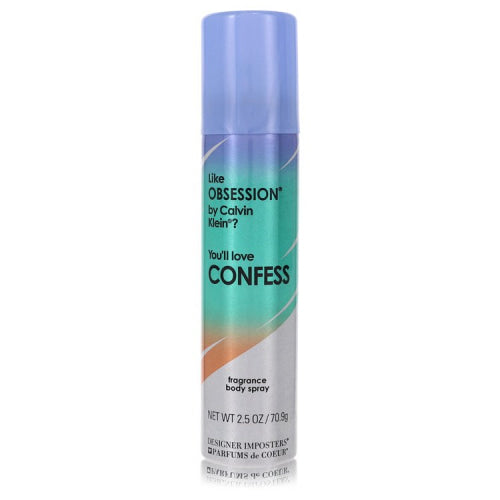 Designer Imposters Confess by Parfums De CoeurDeodorant Body Spray 2.5 oz 2.5 oz / 75 ml / Alcohol, Amber, Woody, Aldehyde, Oils Women