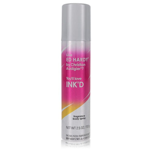 Designer Imposters Ink’d by Parfums De CoeurBody Spray 2.5 oz 2.5 oz / 75 ml / Alcohol, Amber, Woody, Aldehyde, Oils Women
