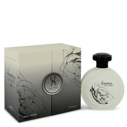 Hayari Amour Elegant by HayariEau De Parfum Spray (Unisex) 3.4 oz 3.4 oz / 100 ml / Alcohol, Amber, Woody, Aldehyde, Oils Unisex