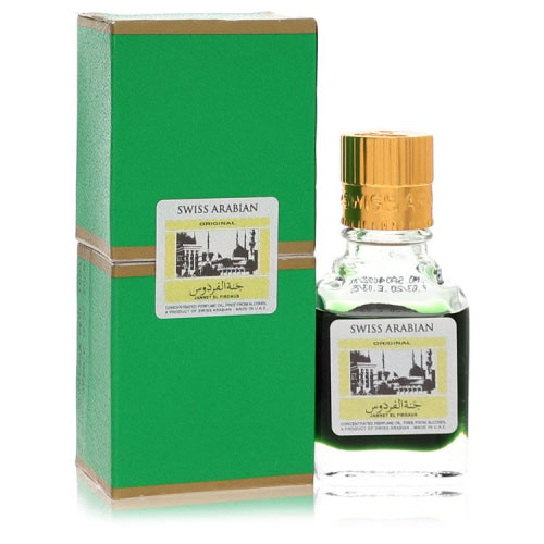 Jannet El Firdaus by Swiss ArabianConcentrated Perfume Oil Free From Alcohol (Unisex Green Attar).30 oz.30 oz / 9 ml / Alcohol, Amber,
