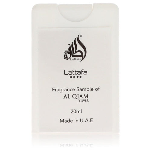 Lattafa Pride Al Qiam Silver by LattafaEau De Parfum Spray (Unisex Tester).68 oz.68 oz / 20 ml / Alcohol, Amber, Woody, Aldehyde, Oils