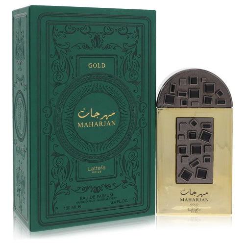 Lattafa Pride Maharjan Gold by LattafaEau De Parfum Spray (Unisex) 3.4 oz 3.4 oz / 100 ml / Alcohol, Amber, Woody, Aldehyde, Oils Unisex