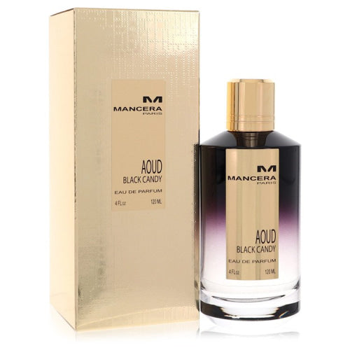 Mancera Aoud Black Candy by ManceraEau De Parfum Spray (Unisex) 4 oz 4 oz / 120 ml / Alcohol, Amber, Woody, Aldehyde, Oils Unisex