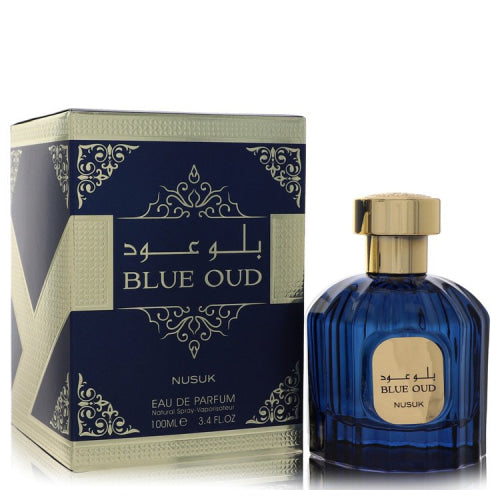 Nusuk Blue Oud by NusukEau De Parfum Spray (Unisex) 3.4 oz 3.4 oz / 100 ml / Alcohol, Amber, Woody, Aldehyde, Oils Unisex