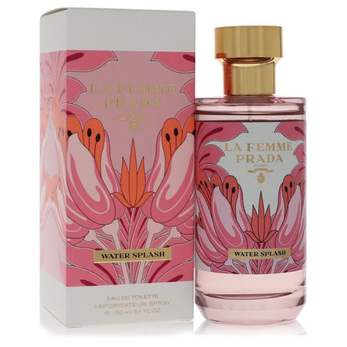 Prada La Femme Water Splash by PradaEau De Toilette Spray 5.1 oz 5.1 oz / 151 ml / Alcohol, Amber, Woody, Aldehyde, Oils Women