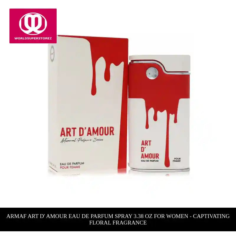 Armaf Art D' Amour Eau De Parfum Spray 3.38 oz for Women - Captivating Floral Fragrance by@Outfy