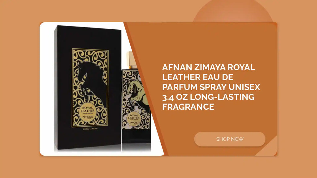 Afnan Zimaya Royal Leather Eau De Parfum Spray Unisex 3.4 oz Long-Lasting Fragrance by@Outfy
