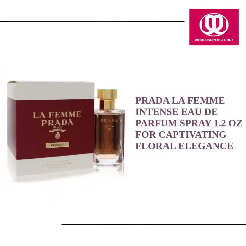Prada La Femme Intense Eau De Parfum Spray 1.2 oz for Captivating Floral Elegance by@Outfy