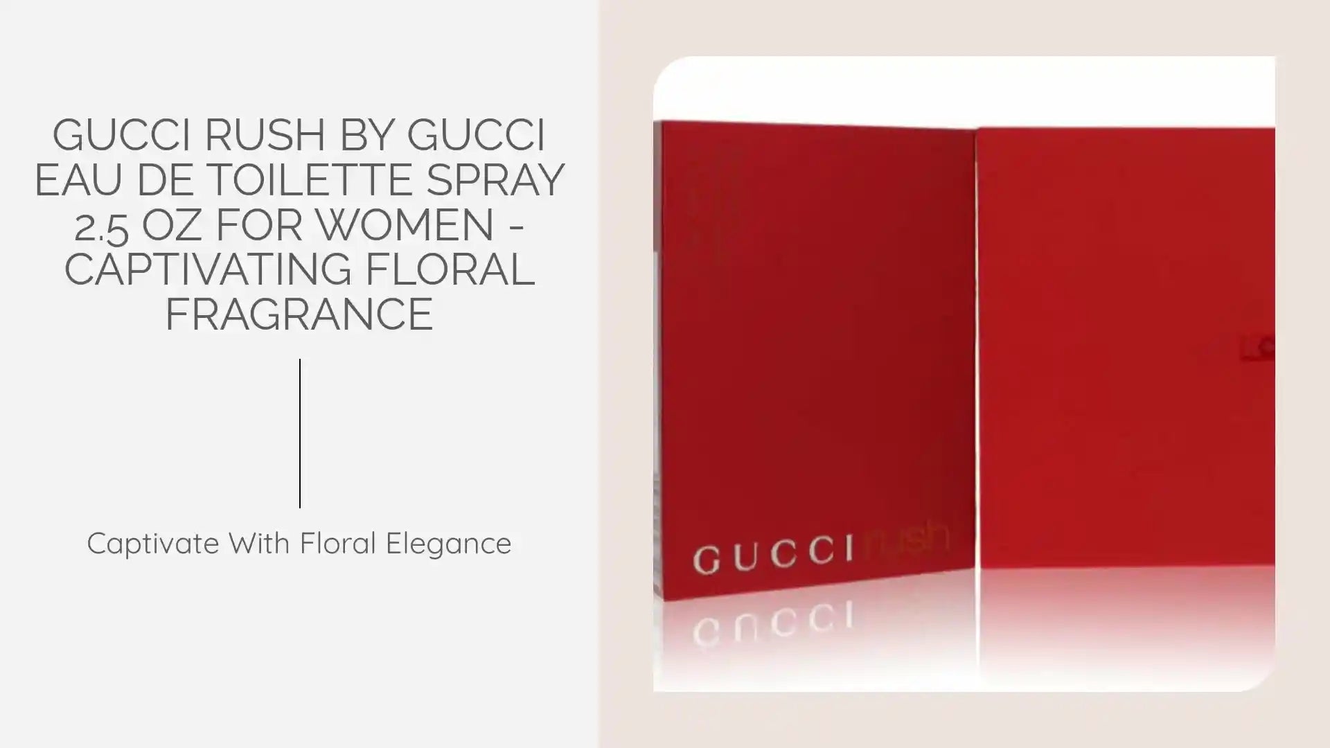 Gucci Rush by Gucci Eau De Toilette Spray 2.5 oz for Women - Captivating Floral Fragrance by@Outfy